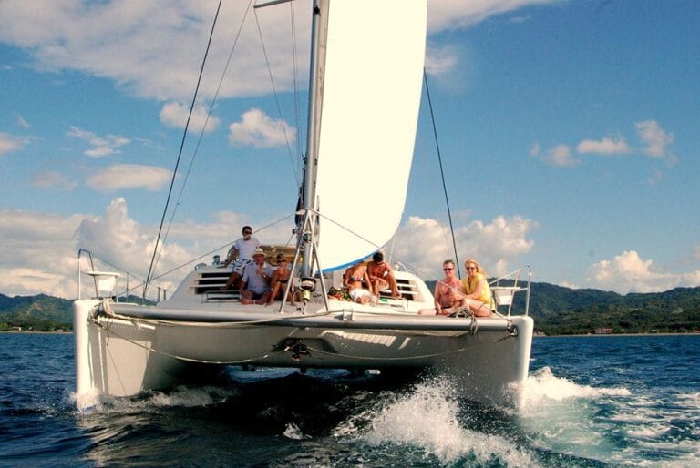 People Enjoying Their Catamaran Costa Rica Cruise
