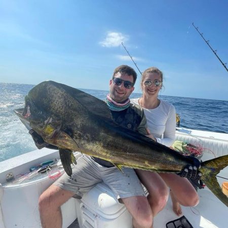 Amberjack Boat Dorado Dorado caught on Fishing Tours Playa Flamingo